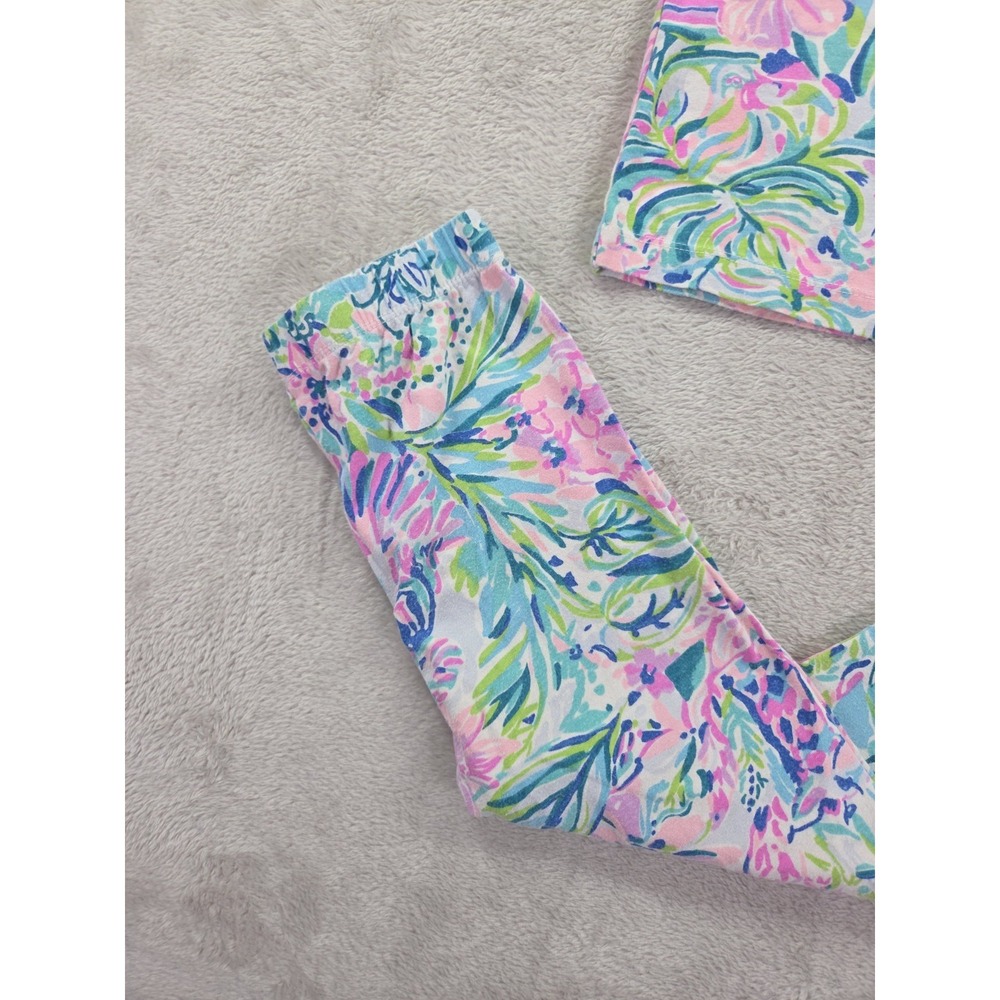 Lilly Pulitzer Pajama Top Pant Set Girls 6 - Picture 2 of 8